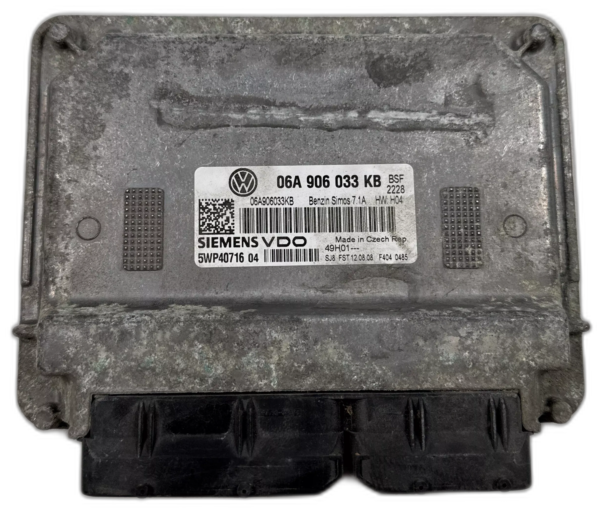 Řídící jednotka motoru, 06A 906 033 KB, 1.6 MPI BSE