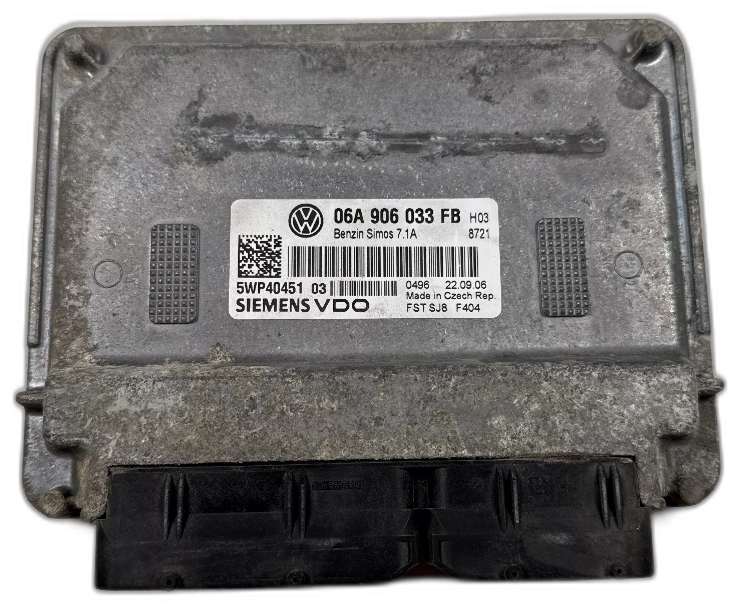 Řídící jednotka motoru, 06A 906 033 FB, 1.6 MPI BSE