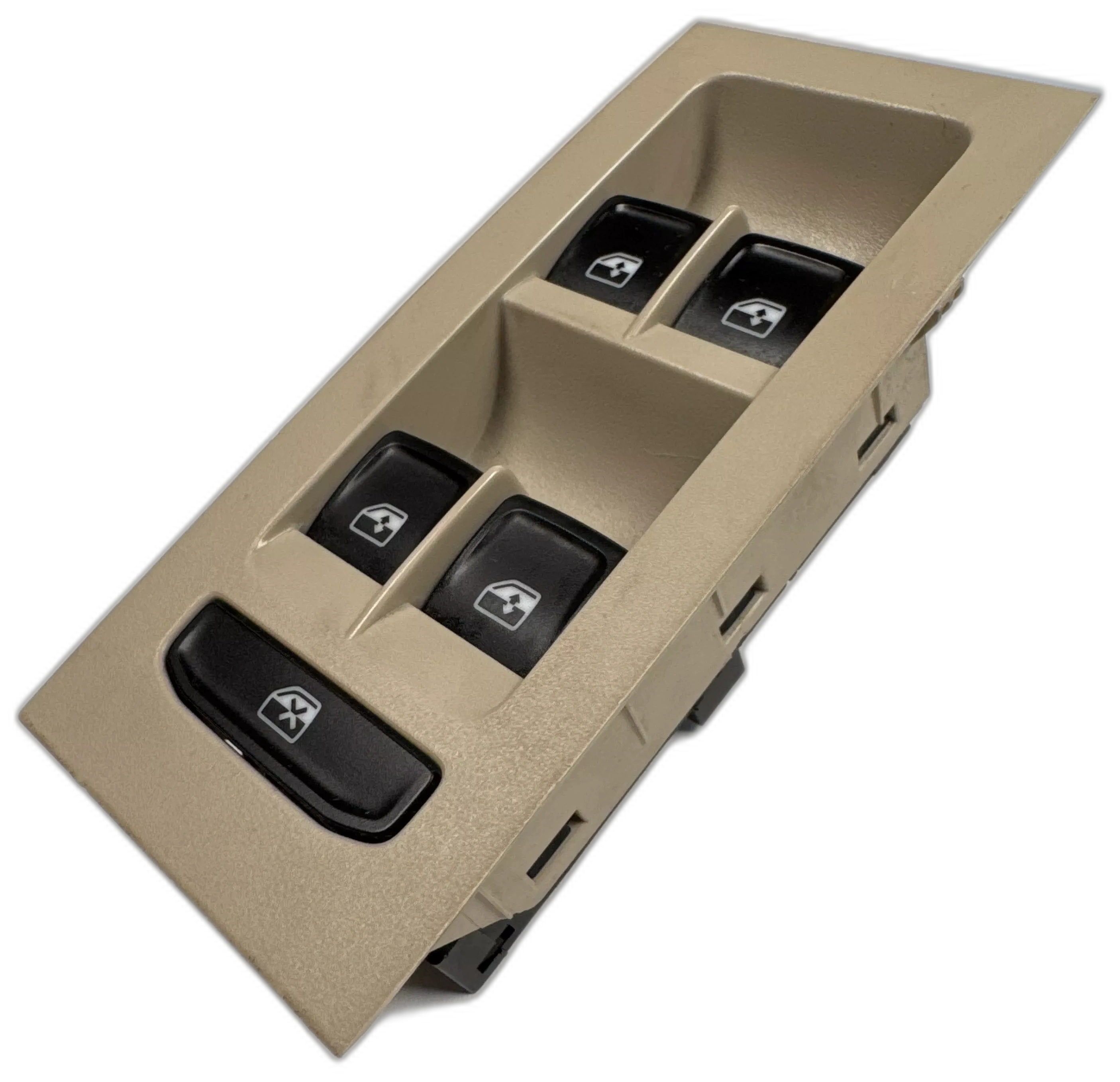 Spínač ovládání oken, 5E0 959 857 A, 5E0 867 171 D, Škoda Octavia III, krémové