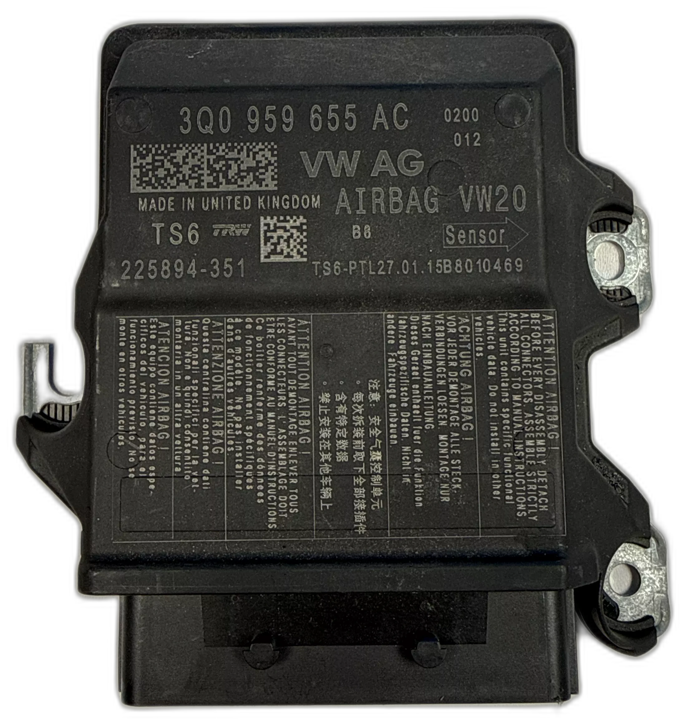 Řídící jednotka airbagu, 3Q0 959 655 AC