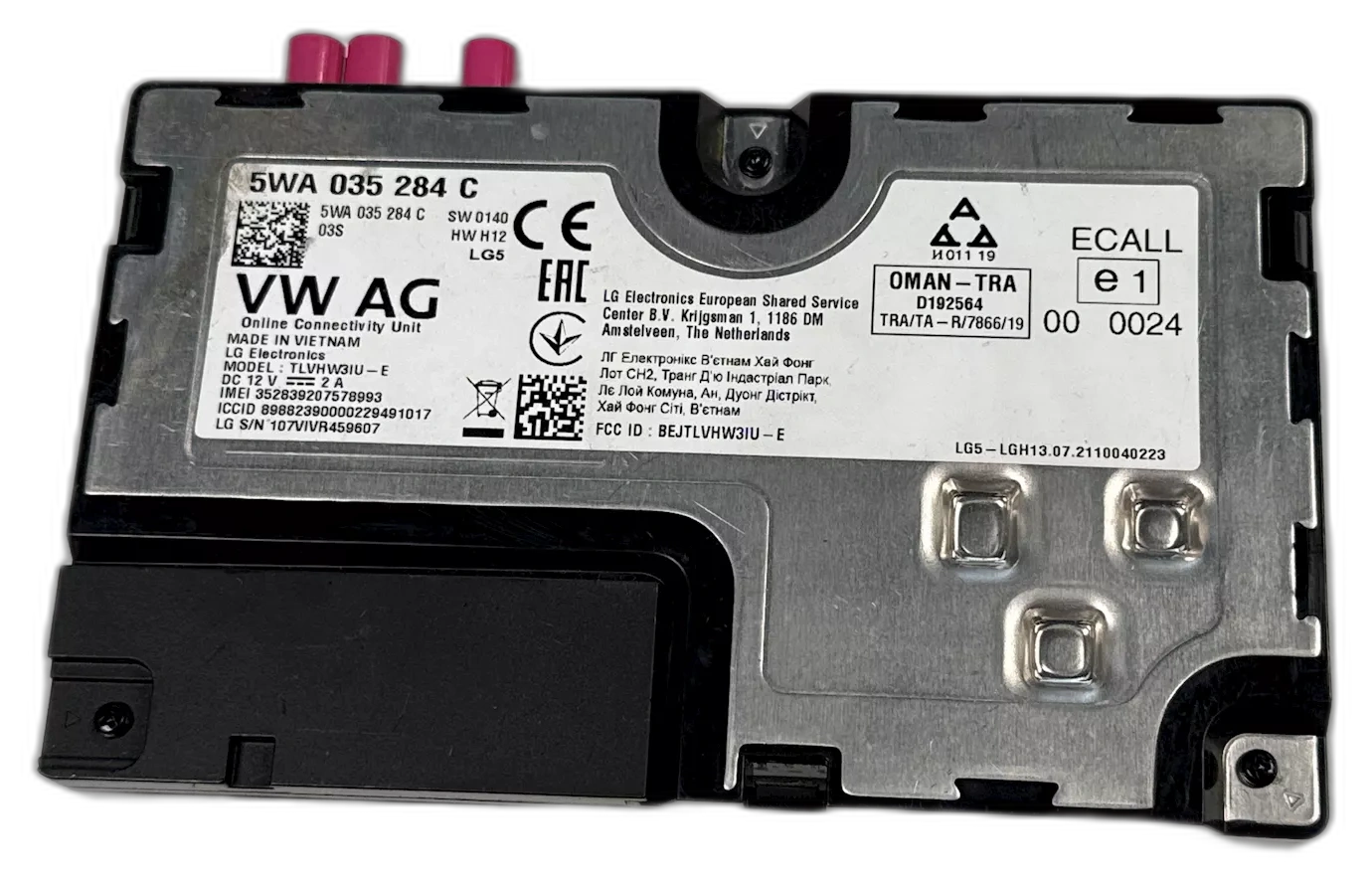 Řídící jednotka pro online služby, 5WA 035 284 C