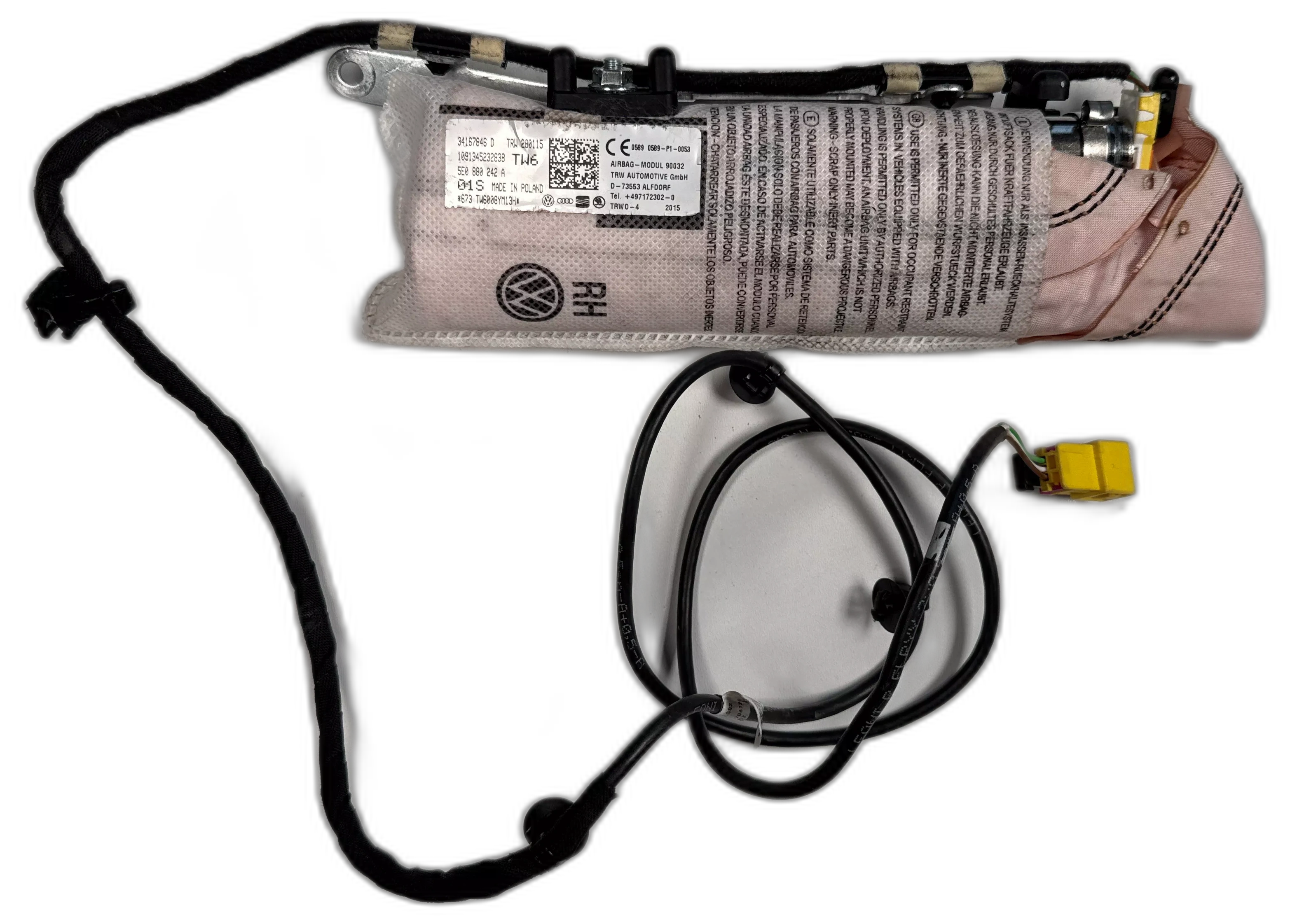 Airbag sedadla pravý, 5E0 880 242 A, Škoda Octavia III