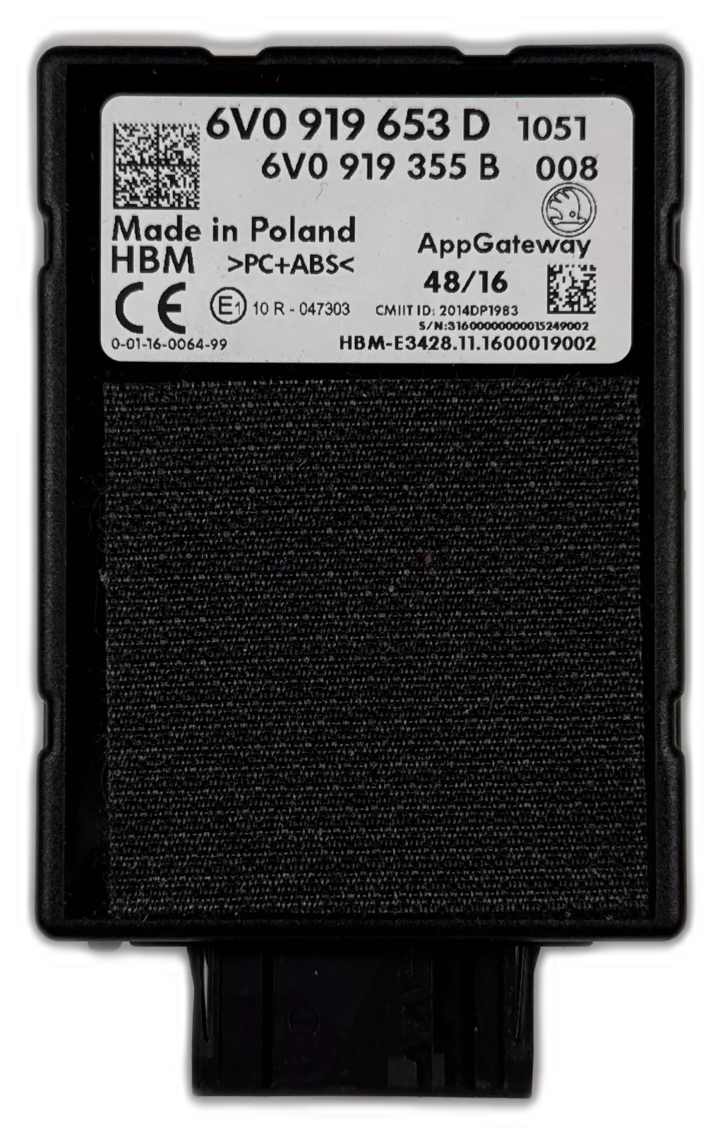 Řídící jednotka pro online služby, 6V0 919 653 D
