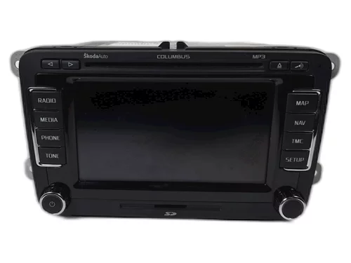 Rádio Columbus, 3T0 035 680 A, Škoda Superb II / Yeti / Octavia II