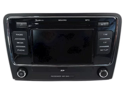 Rádio Bolero, 3T0 035 156 F, Škoda Superb II