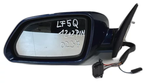 Zpětné zrcátko levé, 12+2 PIN, Škoda Octavia II, LF5Q - 8D8D - 9462