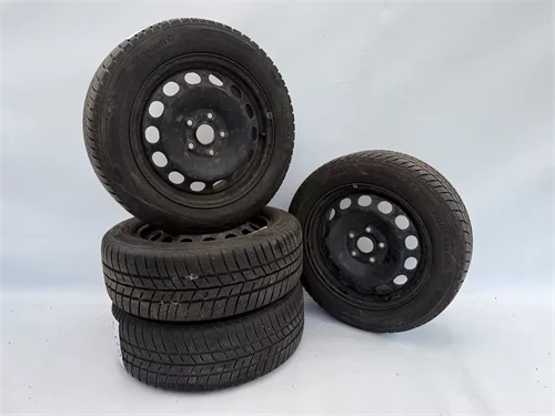 Plechové disky + Zimní pneumatiky Barum 205/55 R16, ZP64
