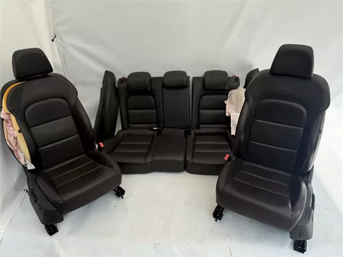 Sedačky, Škoda Superb II, kožené, odvětrávané, hnědá kůže