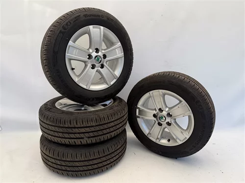 Alu kola Škoda PYXIS + Letní pneumatiky Barum 195/65 R15, LA93