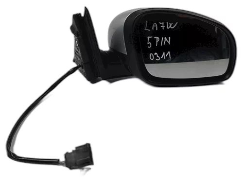 Zpětné zrcátko pravé, 5-PIN, Škoda Fabia II, LA7W - 8E8E - 9156